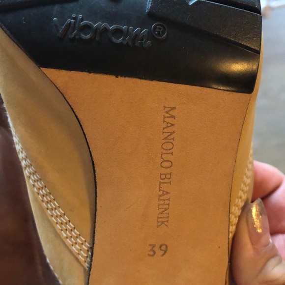 Vintage Manolo Blahnik Oklamod Timberland Slides - Picture 6 of 8